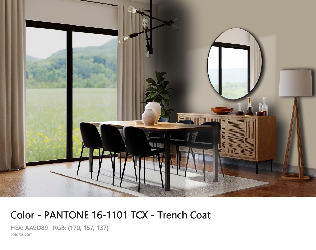 PANTONE 16-1101 TCX - Trench Coat CMS dining room design