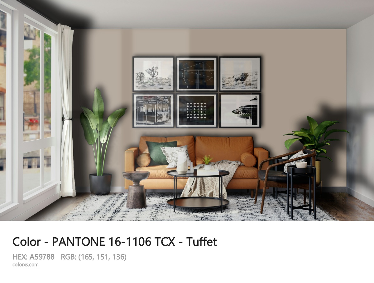 About PANTONE 16-1106 TCX - Tuffet color - its meaning and example