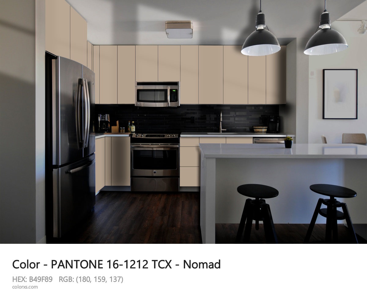 PANTONE 16-1212 TCX - Nomad CMS modular kitchen design
