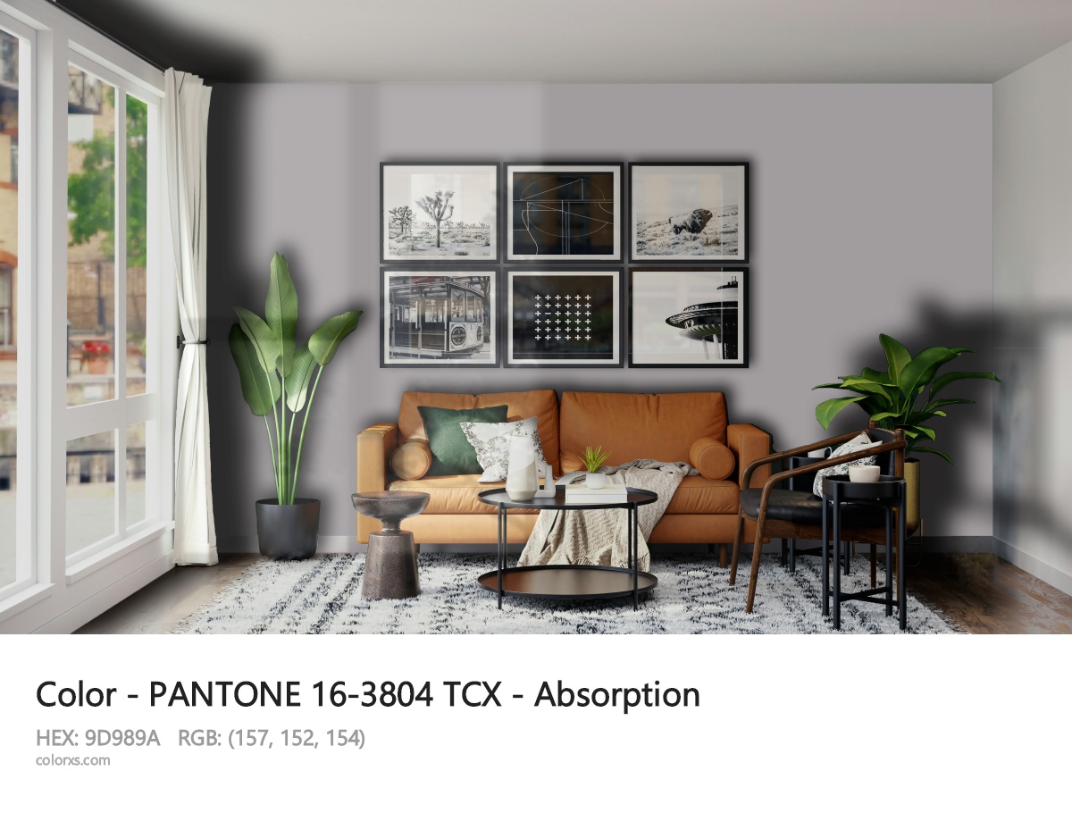 PANTONE 16-3804 TCX - Absorption CMS modern minimalist living room interior