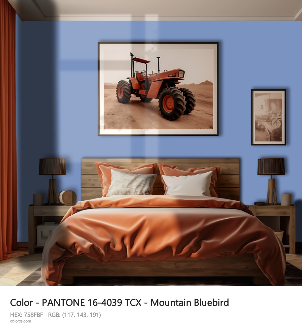 About PANTONE 16-4039 TCX - Mountain Bluebird color - its meaning and example