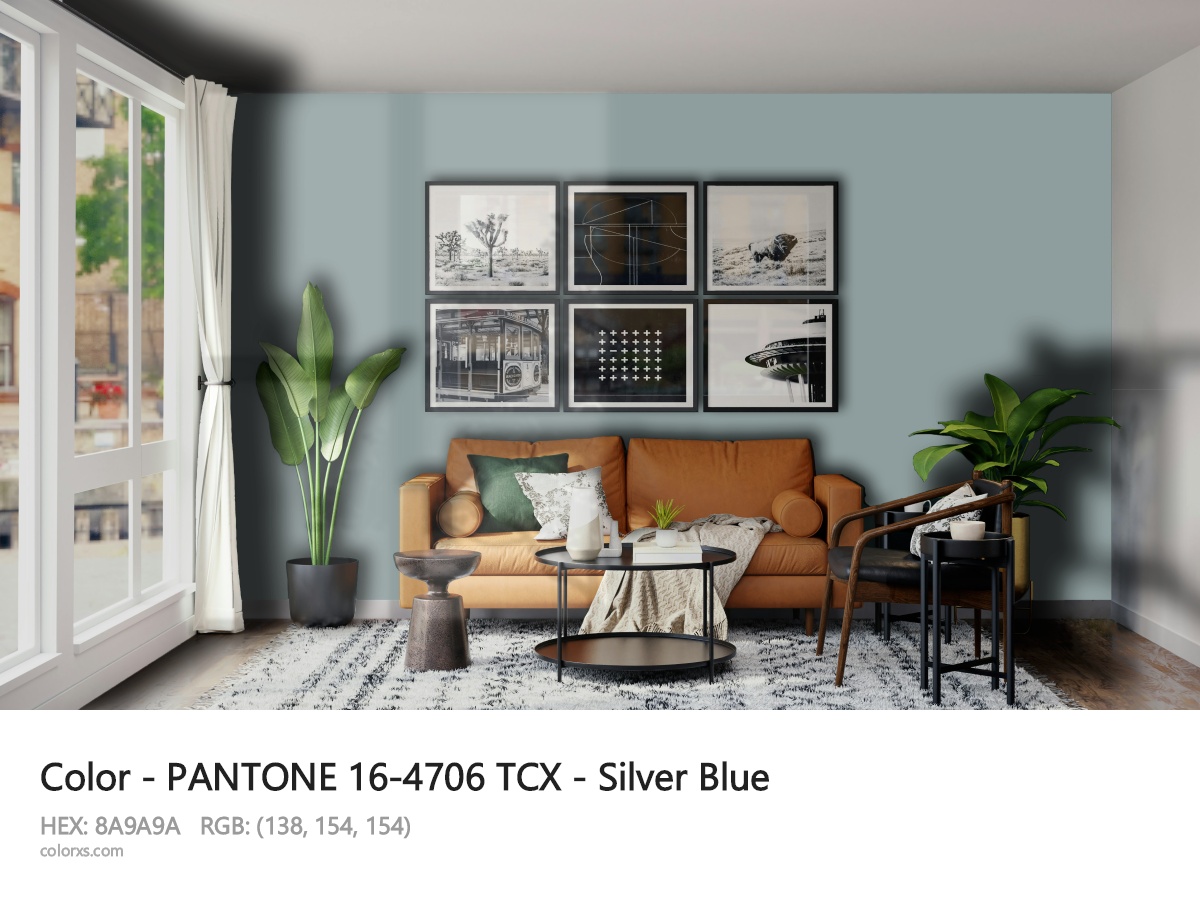 About PANTONE 16-4706 TCX - Silver Blue color - its meaning and example