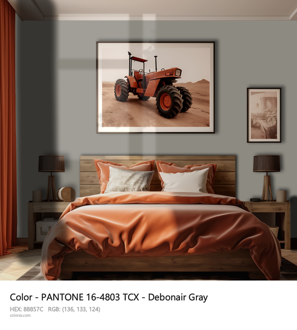 About PANTONE 16-4803 TCX - Debonair Gray color - its meaning and example