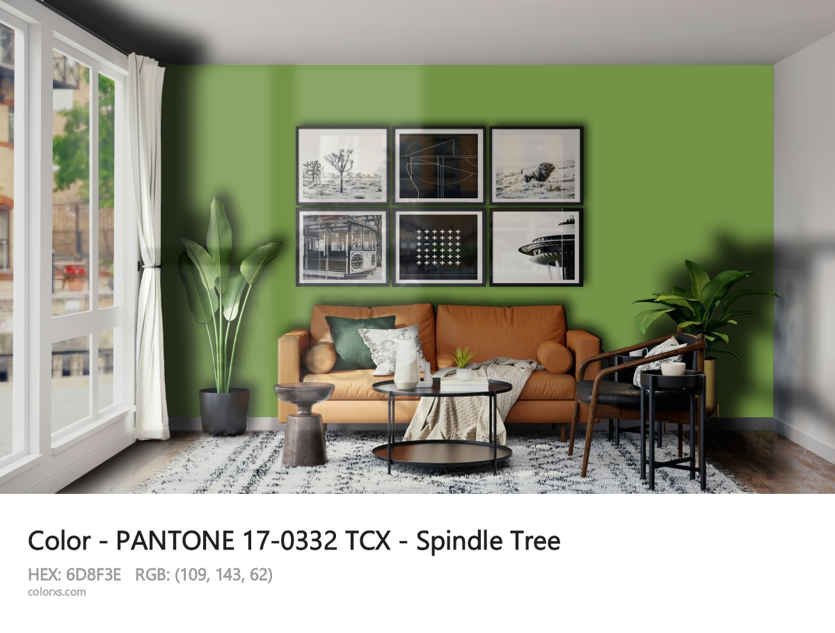 PANTONE 17-0332 TCX - Spindle Tree CMS modern minimalist living room interior