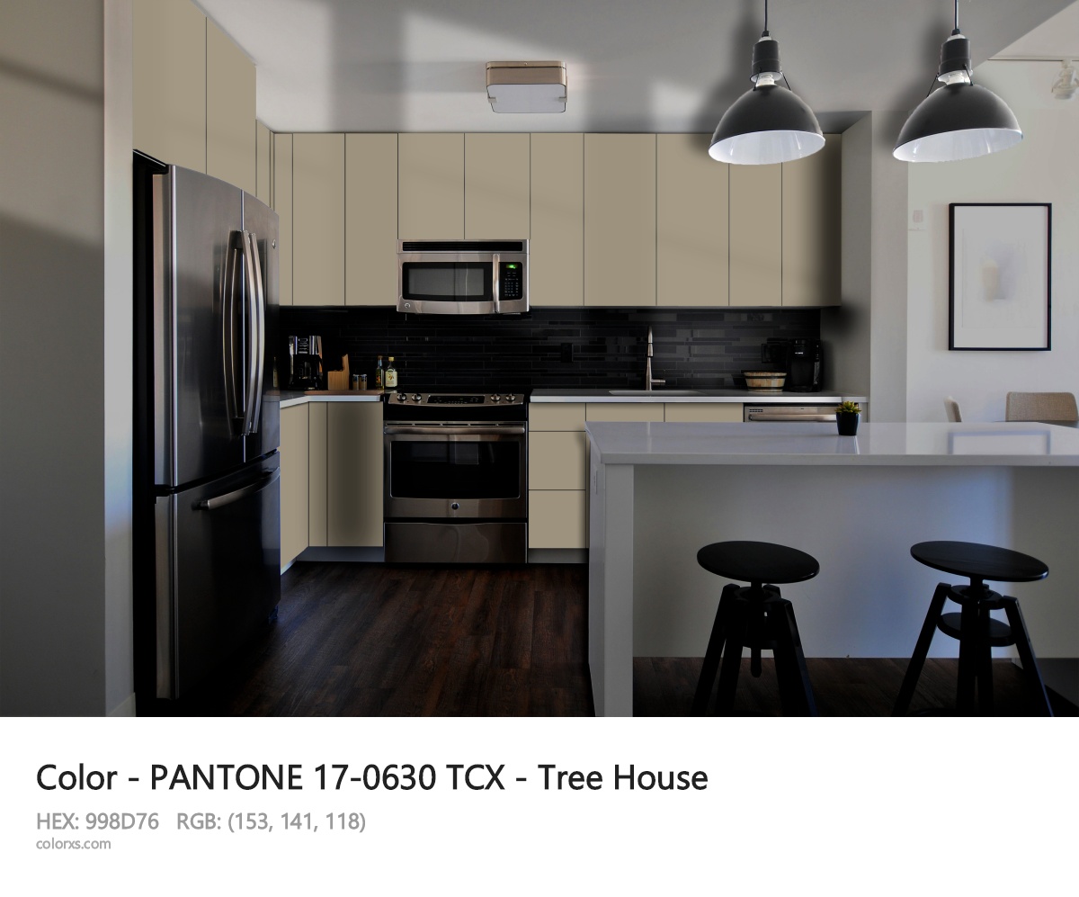 PANTONE 17-0630 TCX - Tree House CMS modular kitchen design