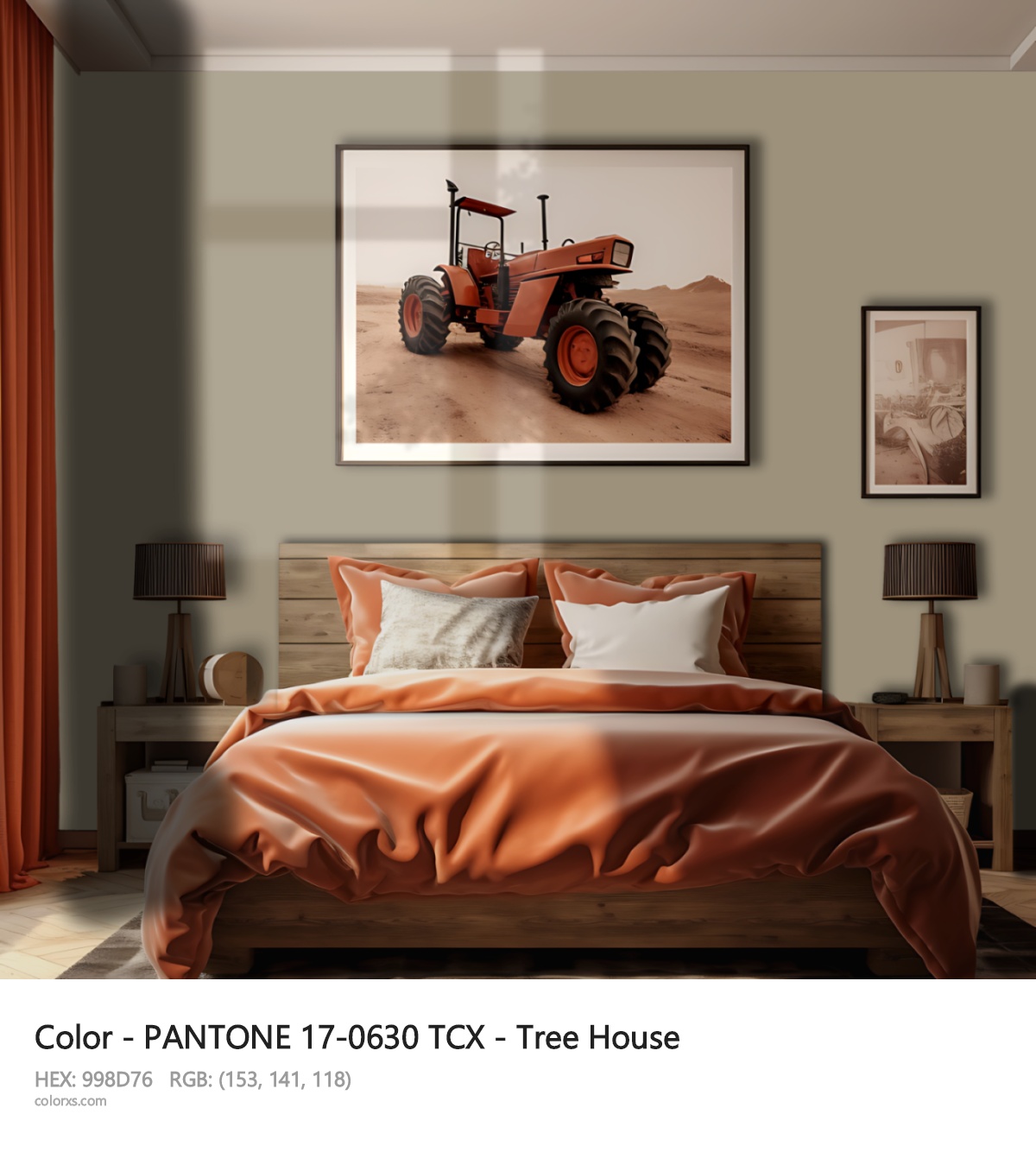 About PANTONE 17-0630 TCX - Tree House color - its meaning and example