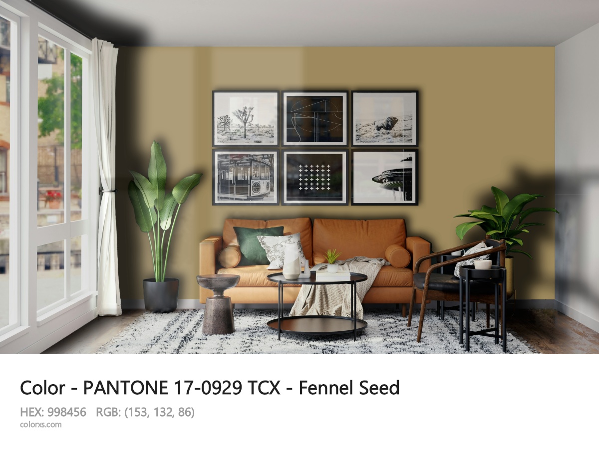 About PANTONE 17-0929 TCX - Fennel Seed color - its meaning and example