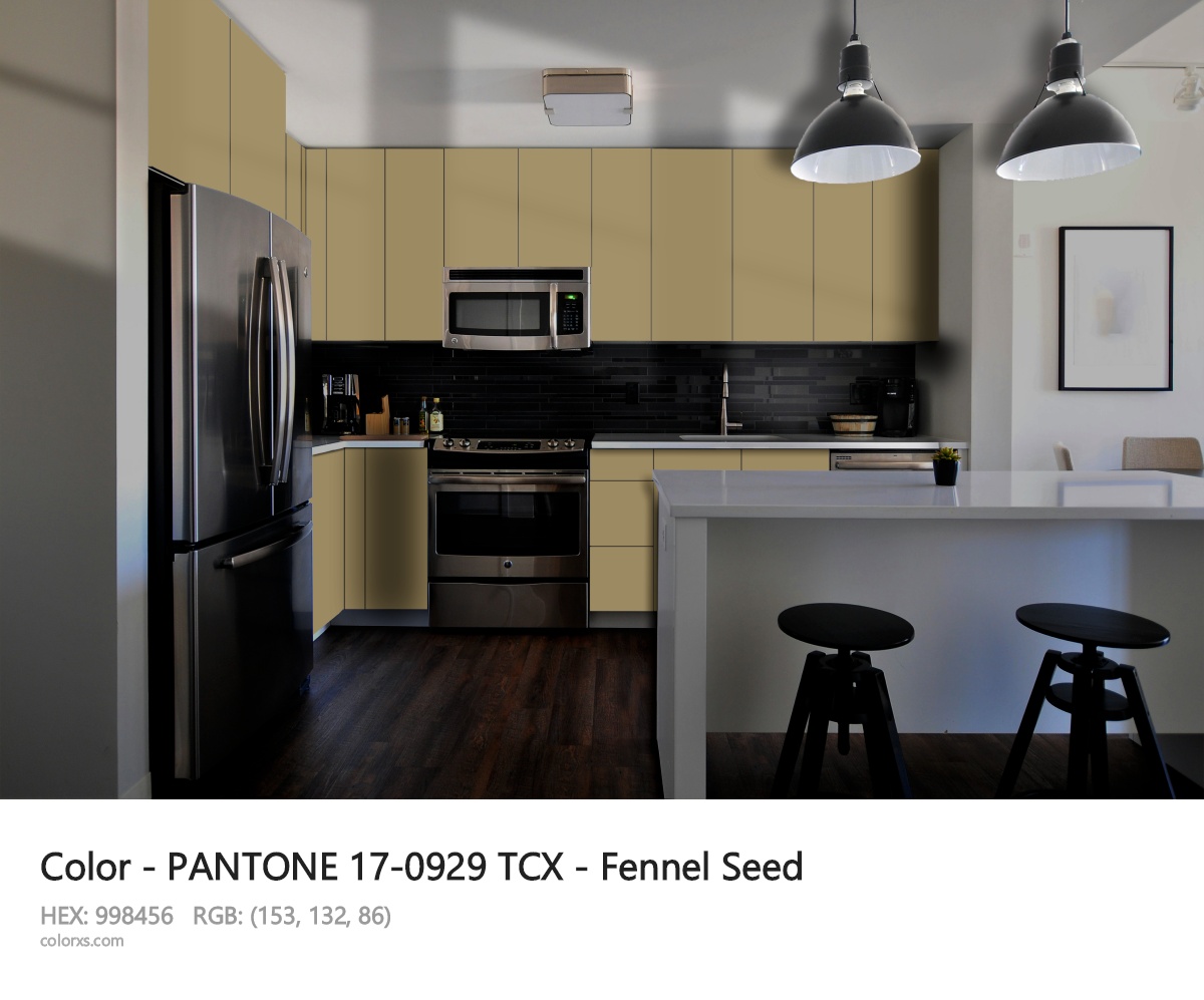 PANTONE 17-0929 TCX - Fennel Seed CMS modular kitchen design
