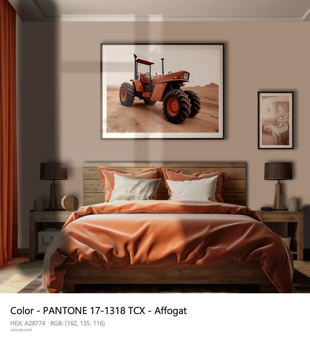 About PANTONE 17-1318 TCX - Affogat color - its meaning and example