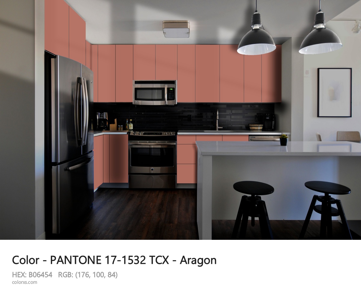 PANTONE 17-1532 TCX - Aragon CMS modular kitchen design