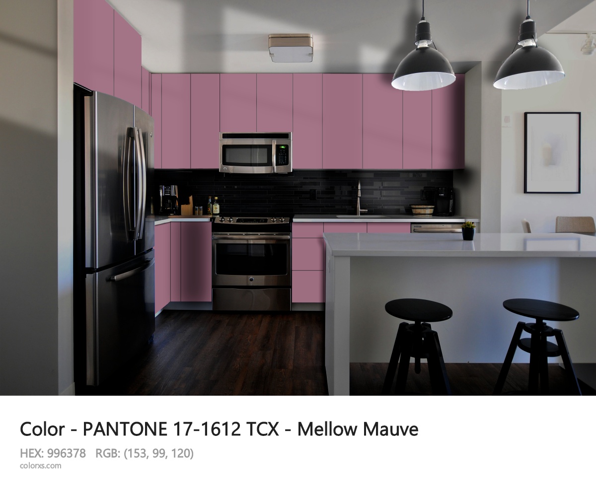 PANTONE 17-1612 TCX - Mellow Mauve CMS modular kitchen design