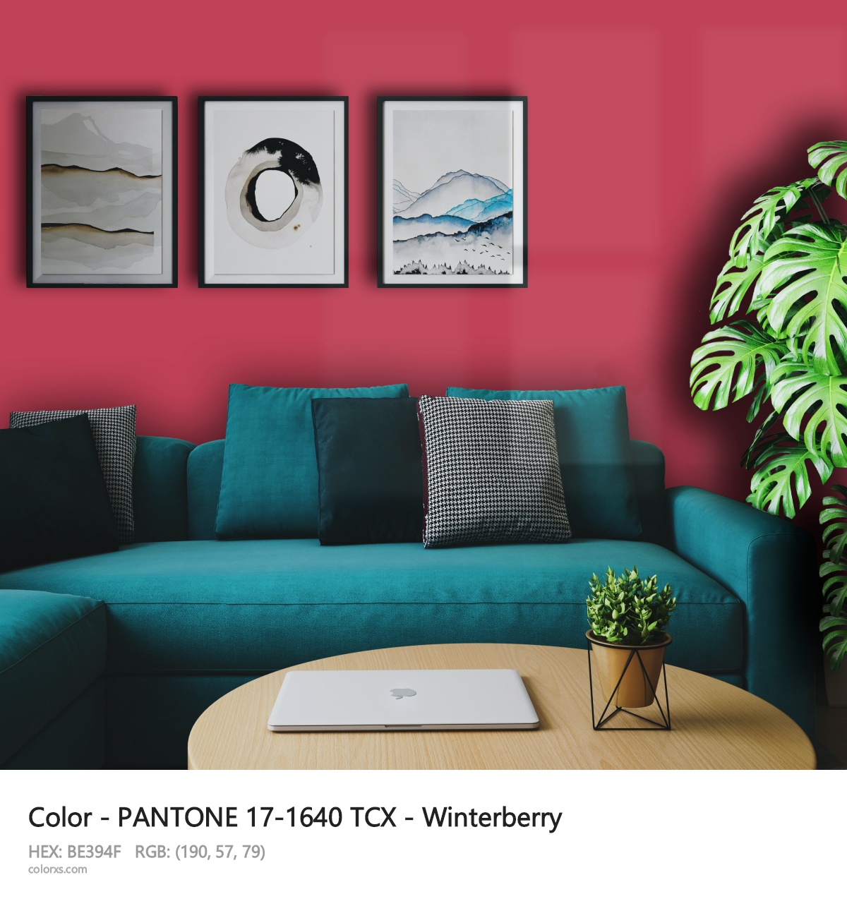 About PANTONE 17-1640 TCX - Winterberry color - its meaning and example