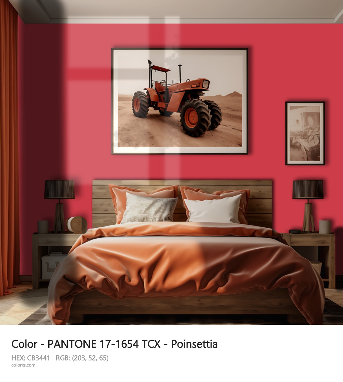 About PANTONE 17-1654 TCX - Poinsettia color - its meaning and example
