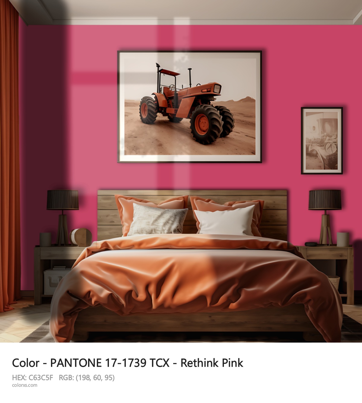 About PANTONE 17-1739 TCX - Rethink Pink color - its meaning and example