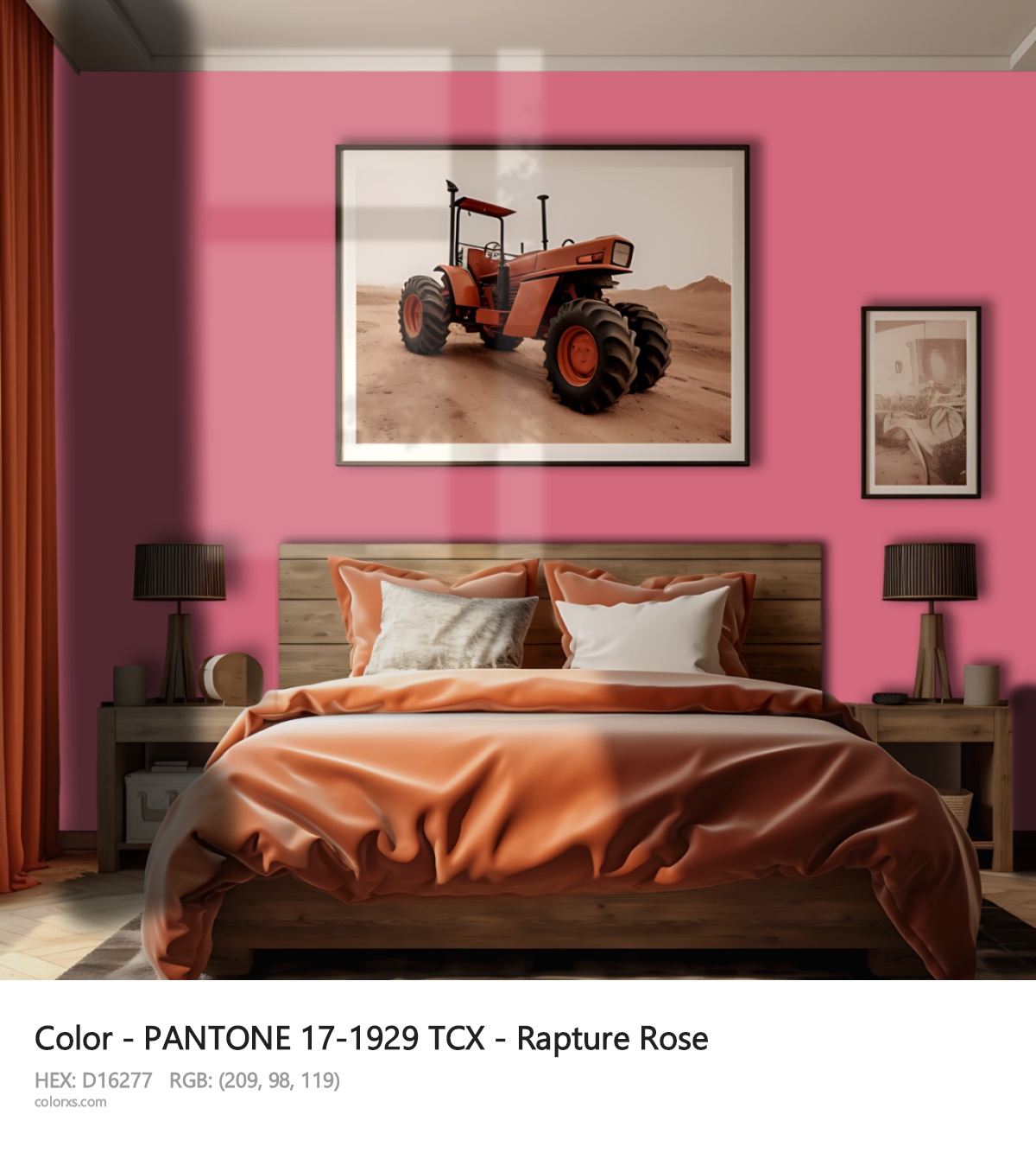 About PANTONE 17-1929 TCX - Rapture Rose color - its meaning and example
