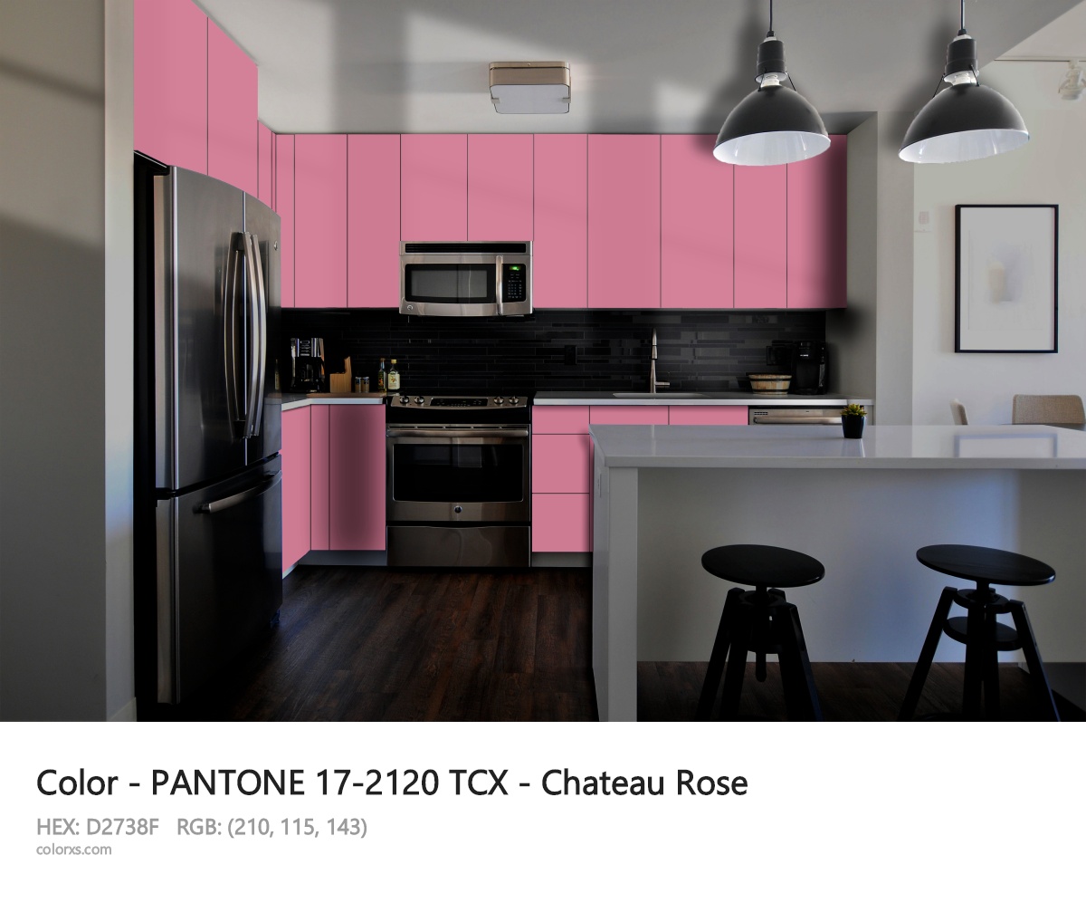 PANTONE 17-2120 TCX - Chateau Rose CMS modular kitchen design