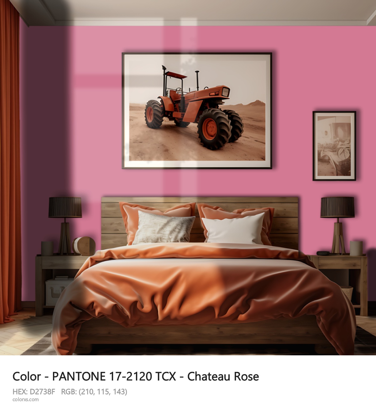 About PANTONE 17-2120 TCX - Chateau Rose color - its meaning and example