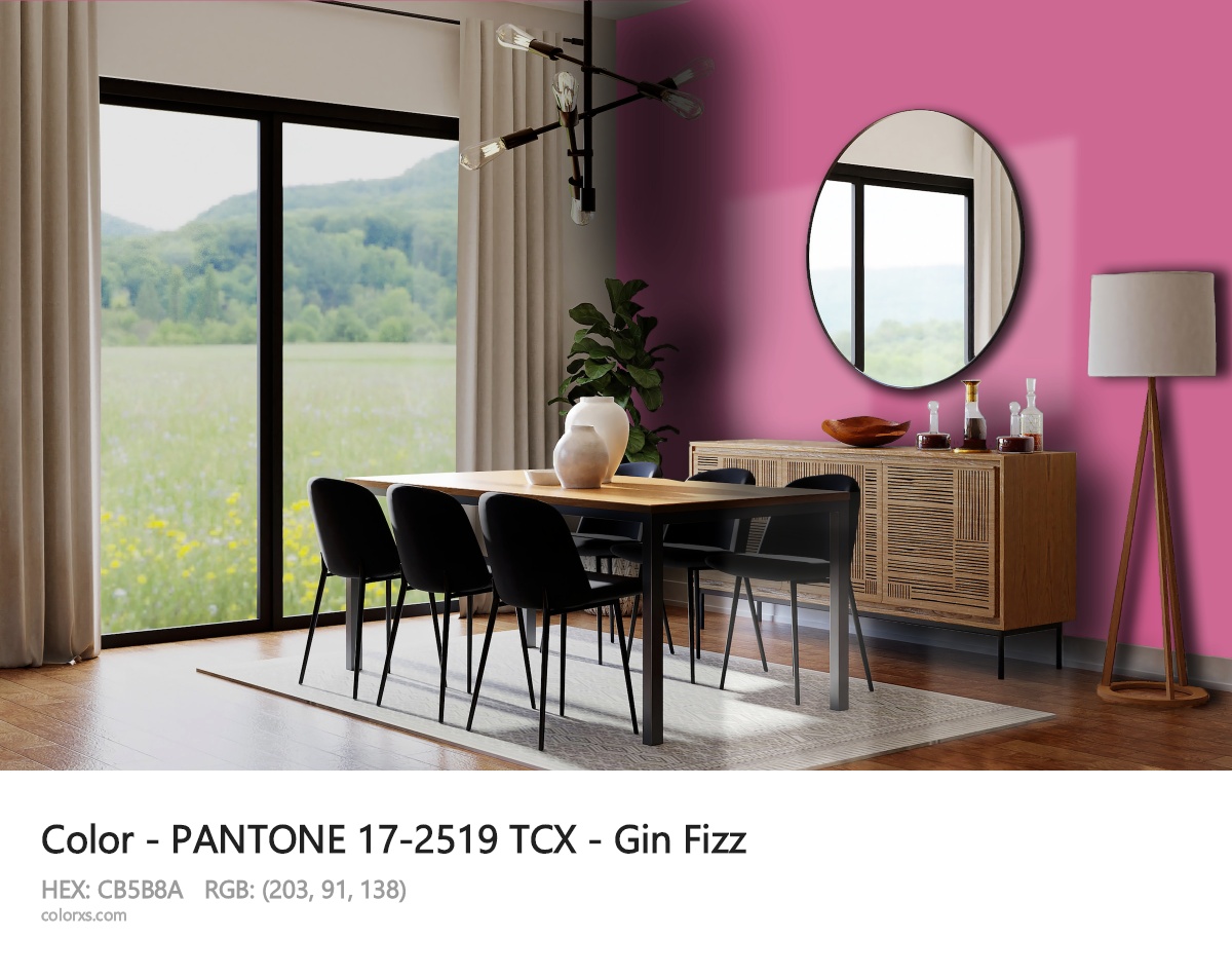 PANTONE 17-2519 TCX - Gin Fizz CMS dining room design