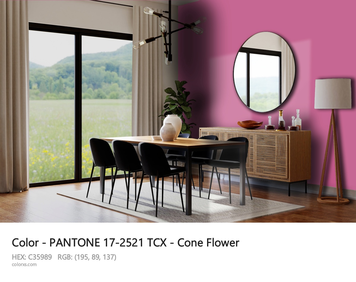 PANTONE 17-2521 TCX - Cone Flower CMS dining room design