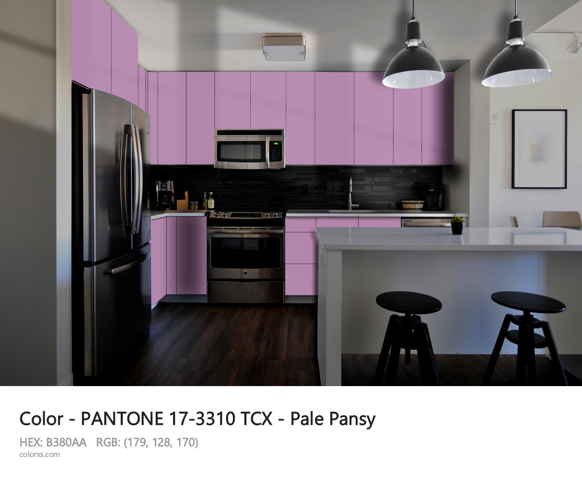 PANTONE 17-3310 TCX - Pale Pansy CMS modular kitchen design