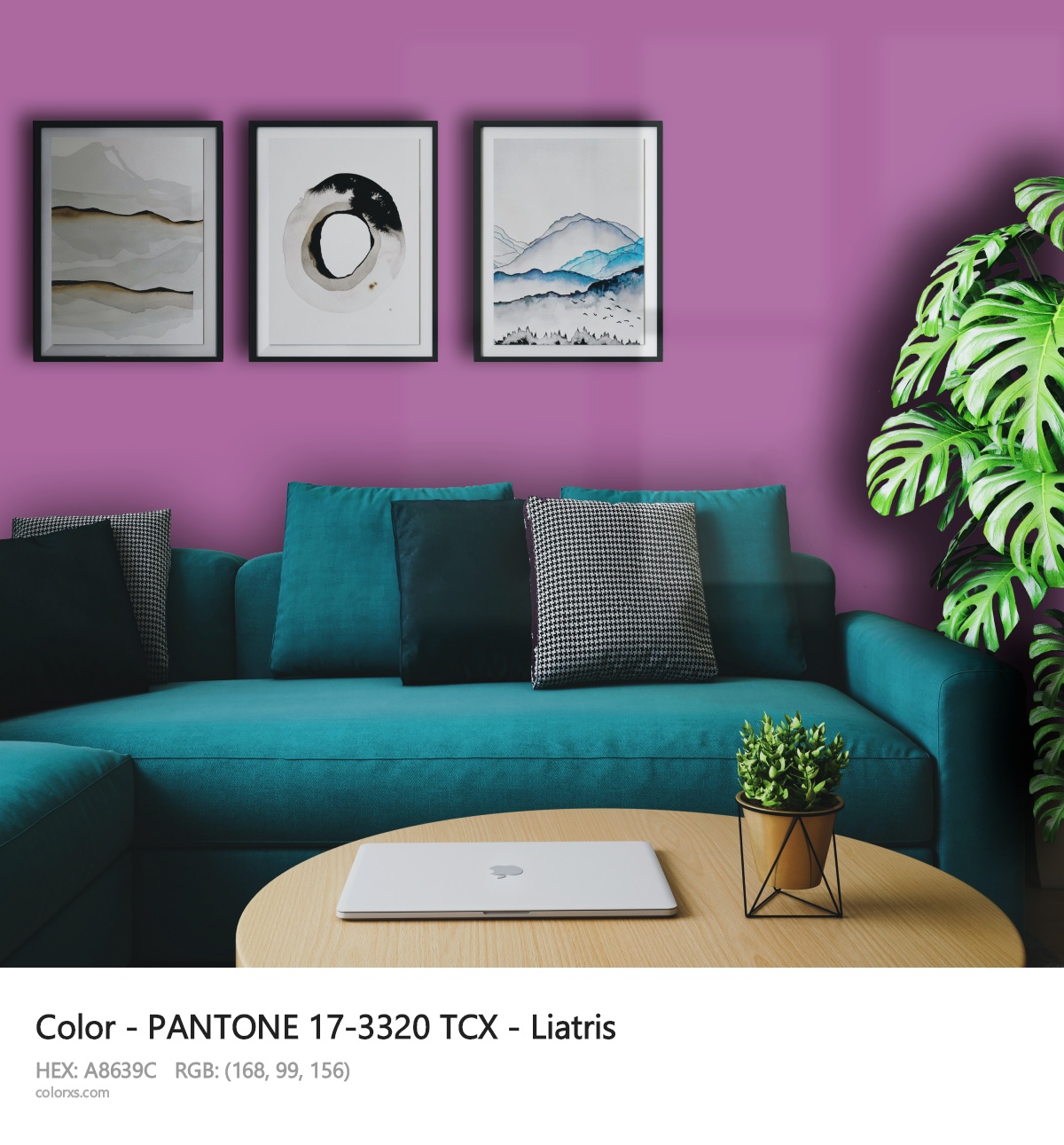 PANTONE 17-3320 TCX - Liatris CMS cozy coffee corner interior