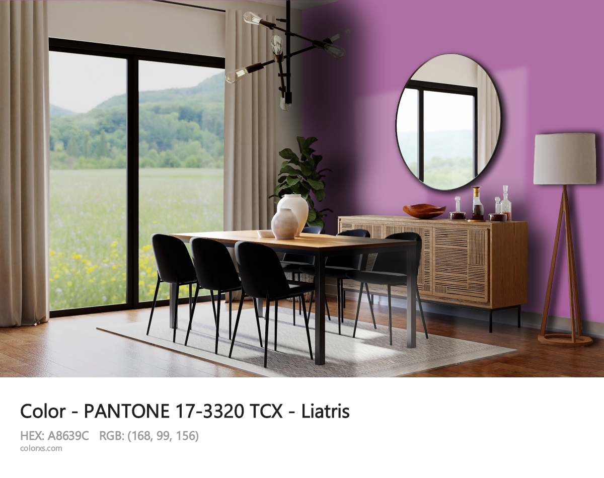 PANTONE 17-3320 TCX - Liatris CMS dining room design