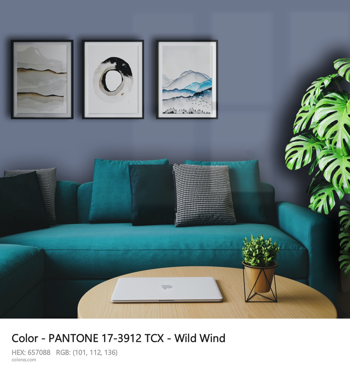 About PANTONE 17-3912 TCX - Wild Wind color - its meaning and example