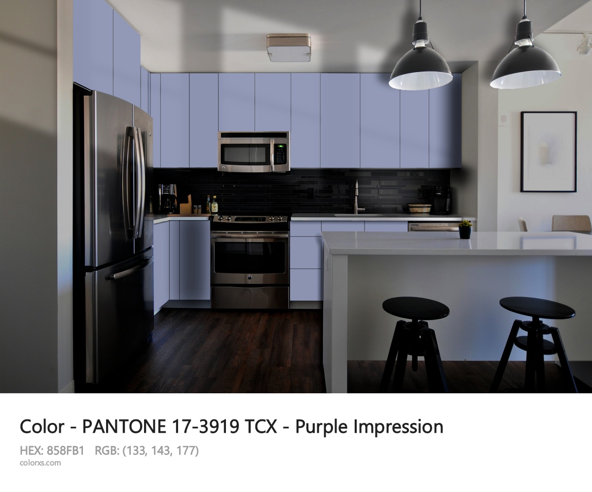 PANTONE 17-3919 TCX - Purple Impression CMS modular kitchen design