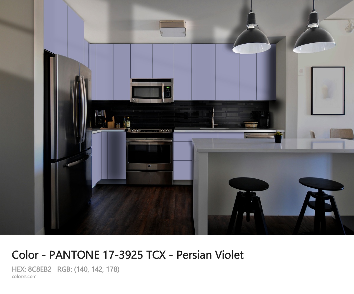 PANTONE 17-3925 TCX - Persian Violet CMS modular kitchen design