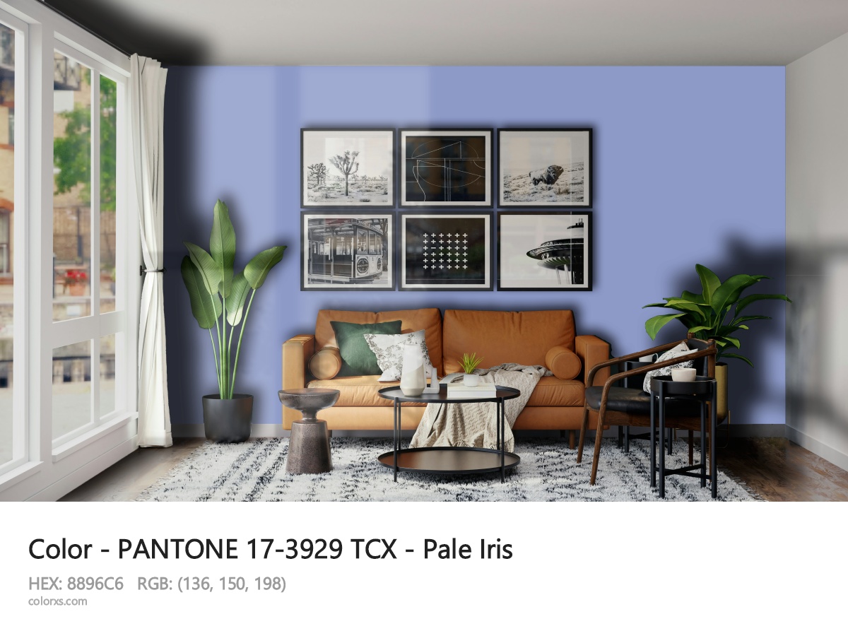 PANTONE 17-3929 TCX - Pale Iris CMS modern minimalist living room interior
