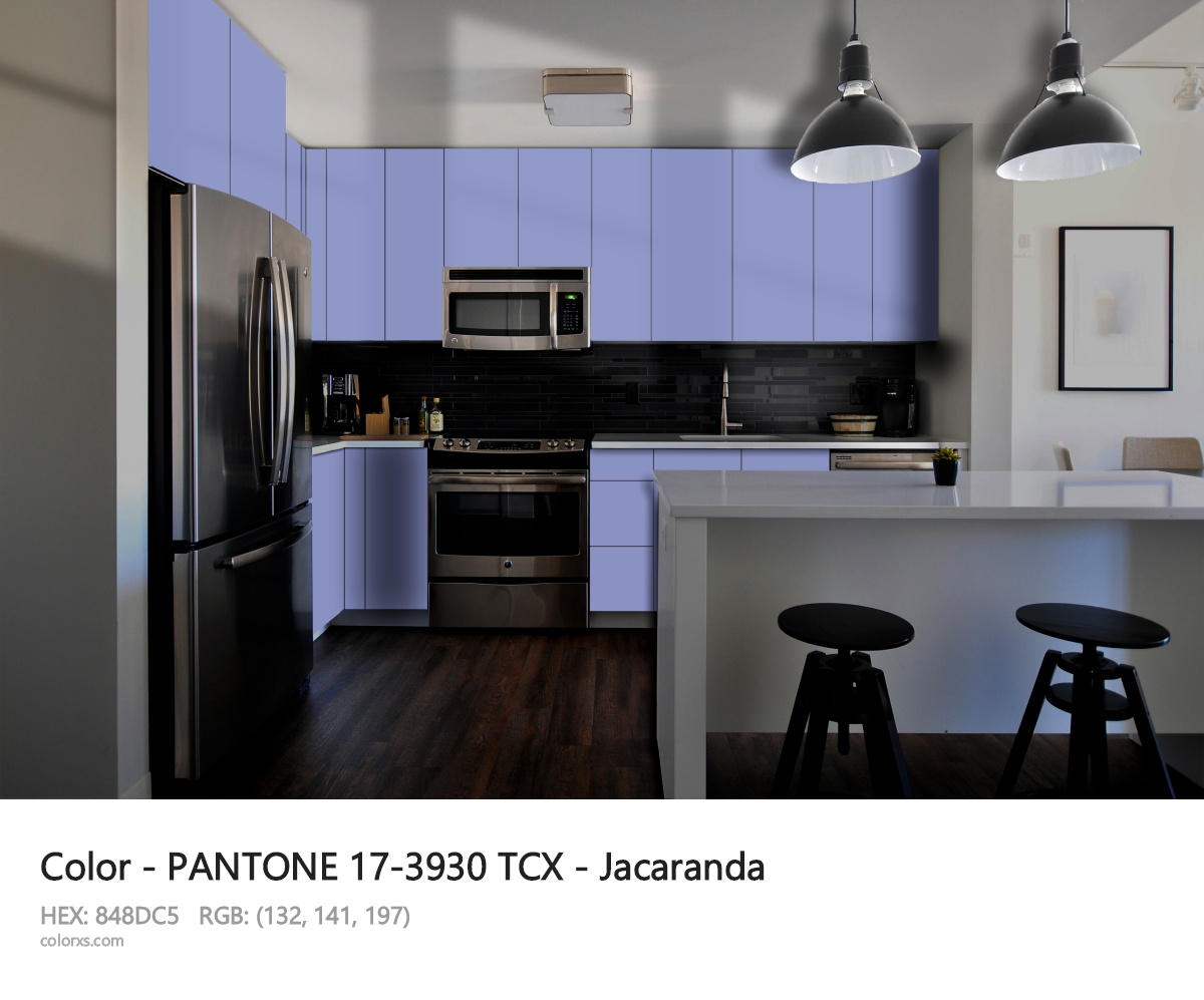 PANTONE 17-3930 TCX - Jacaranda CMS modular kitchen design