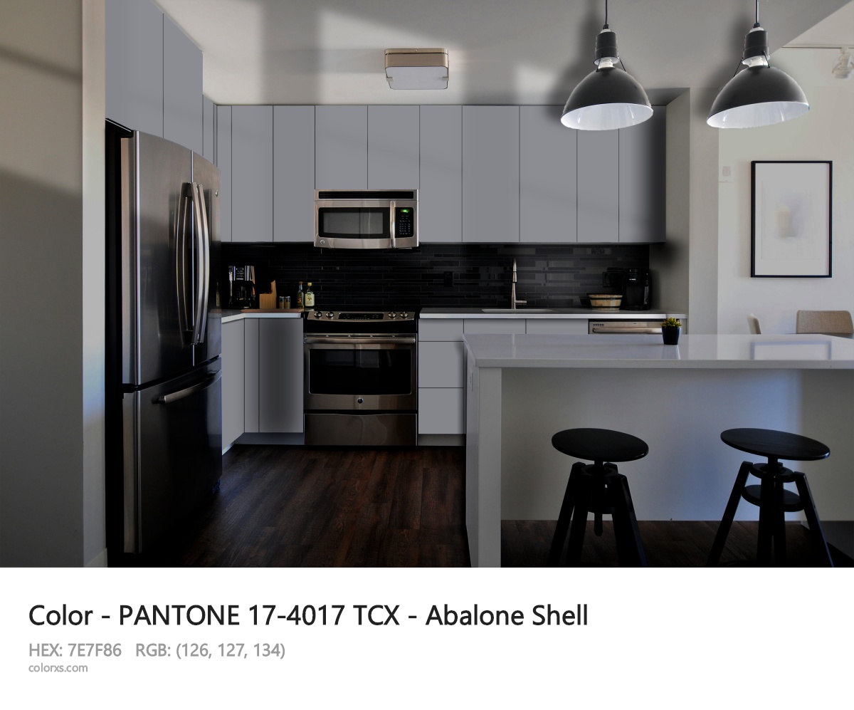 PANTONE 17-4017 TCX - Abalone Shell CMS modular kitchen design