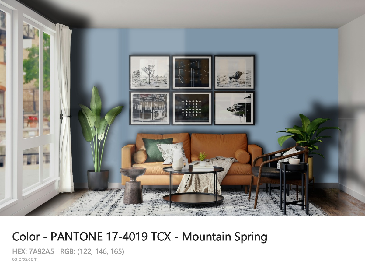 About PANTONE 17-4019 TCX - Mountain Spring color - its meaning and example