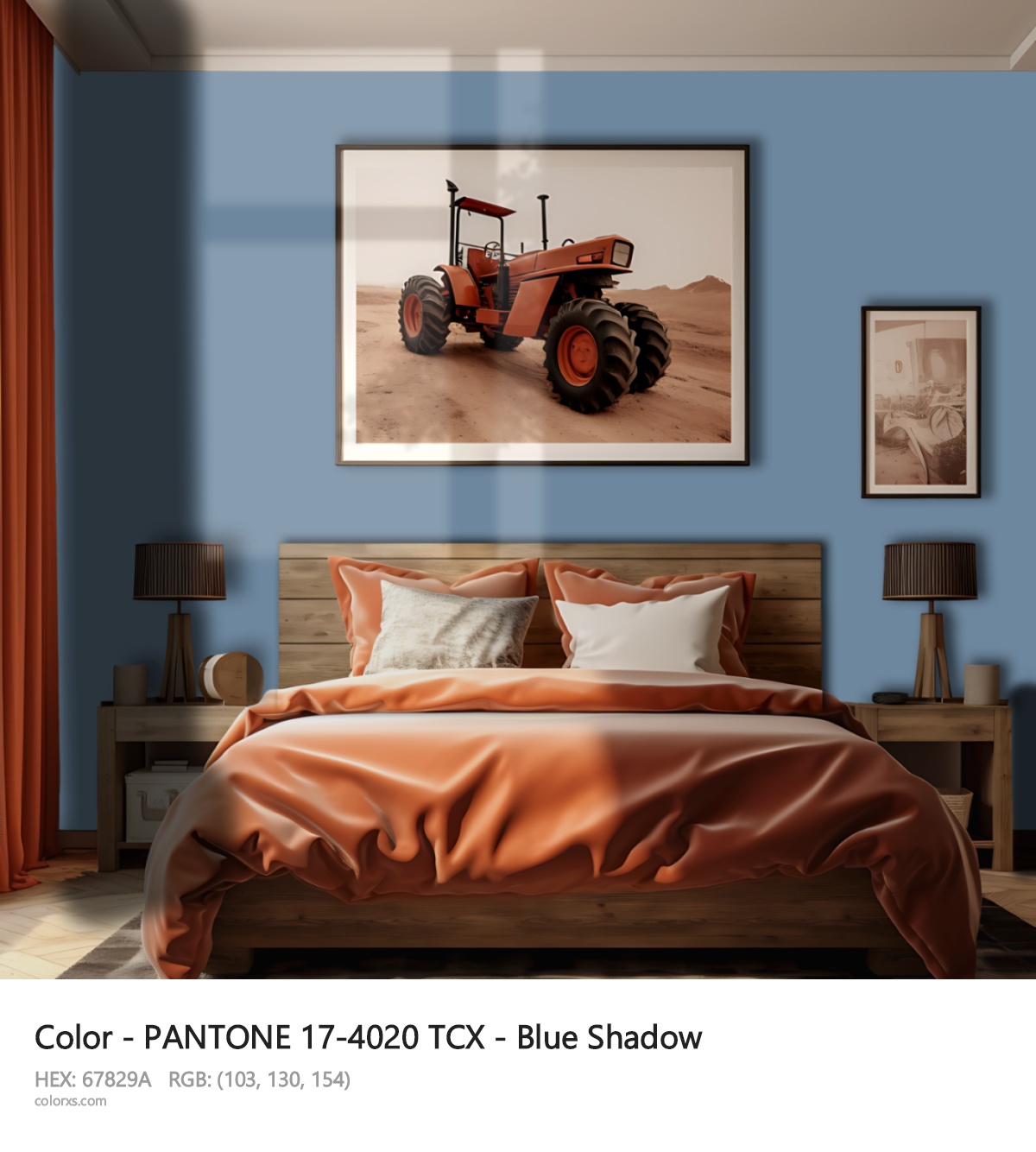 About PANTONE 17-4020 TCX - Blue Shadow color - its meaning and example