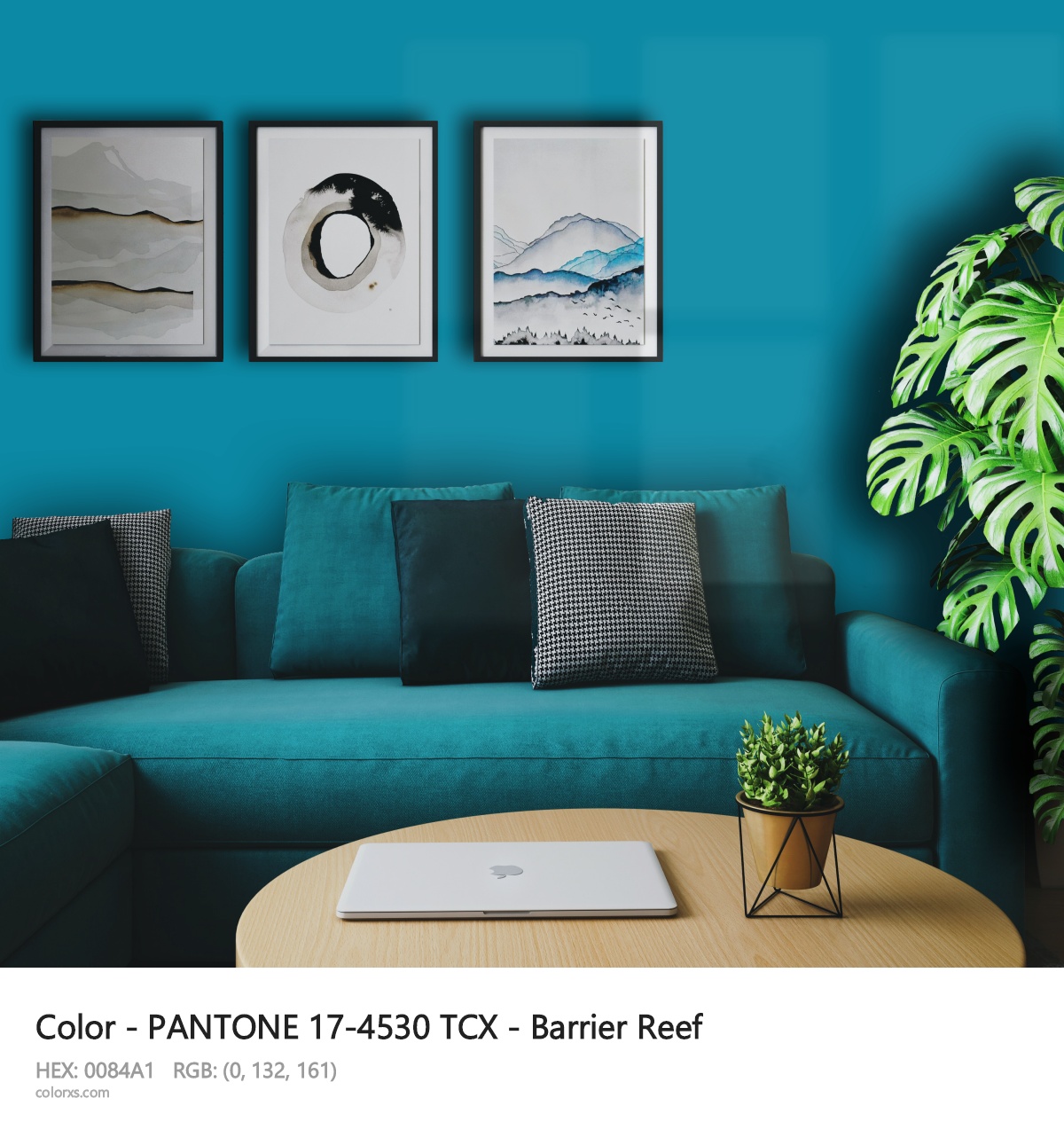 About PANTONE 17-4530 TCX - Barrier Reef color - its meaning and example