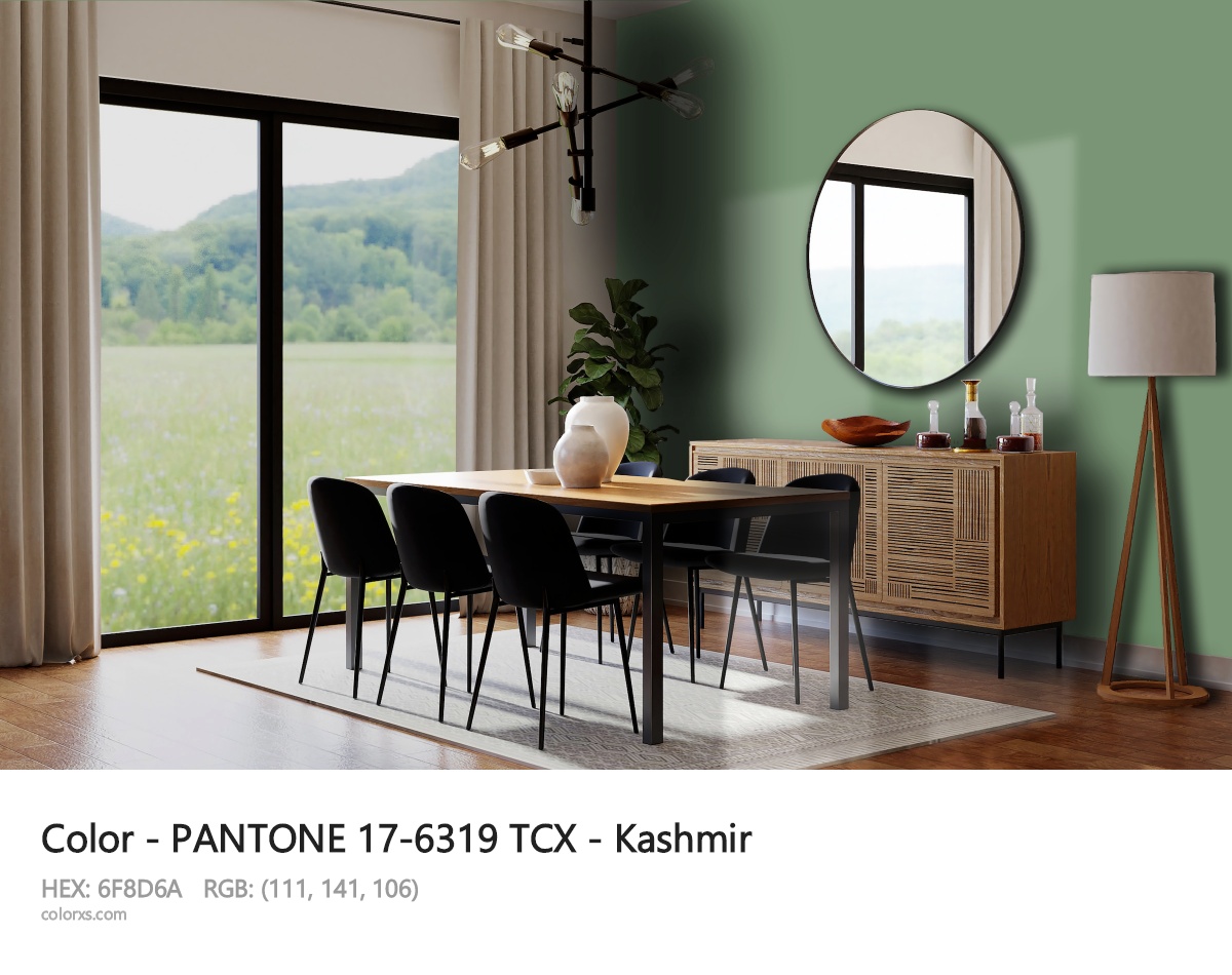 PANTONE 17-6319 TCX - Kashmir CMS dining room design