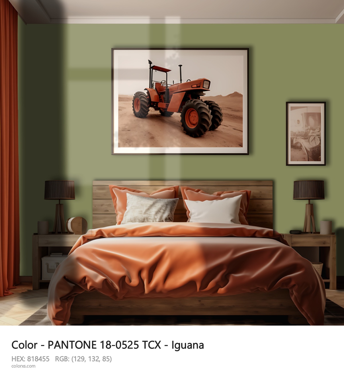 About PANTONE 18-0525 TCX - Iguana color - its meaning and example