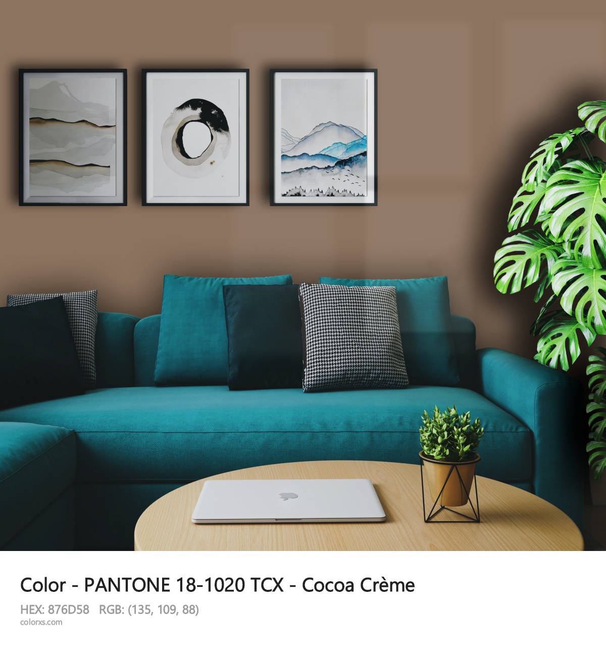 About PANTONE 18-1020 TCX - Cocoa Crème color - its meaning and example