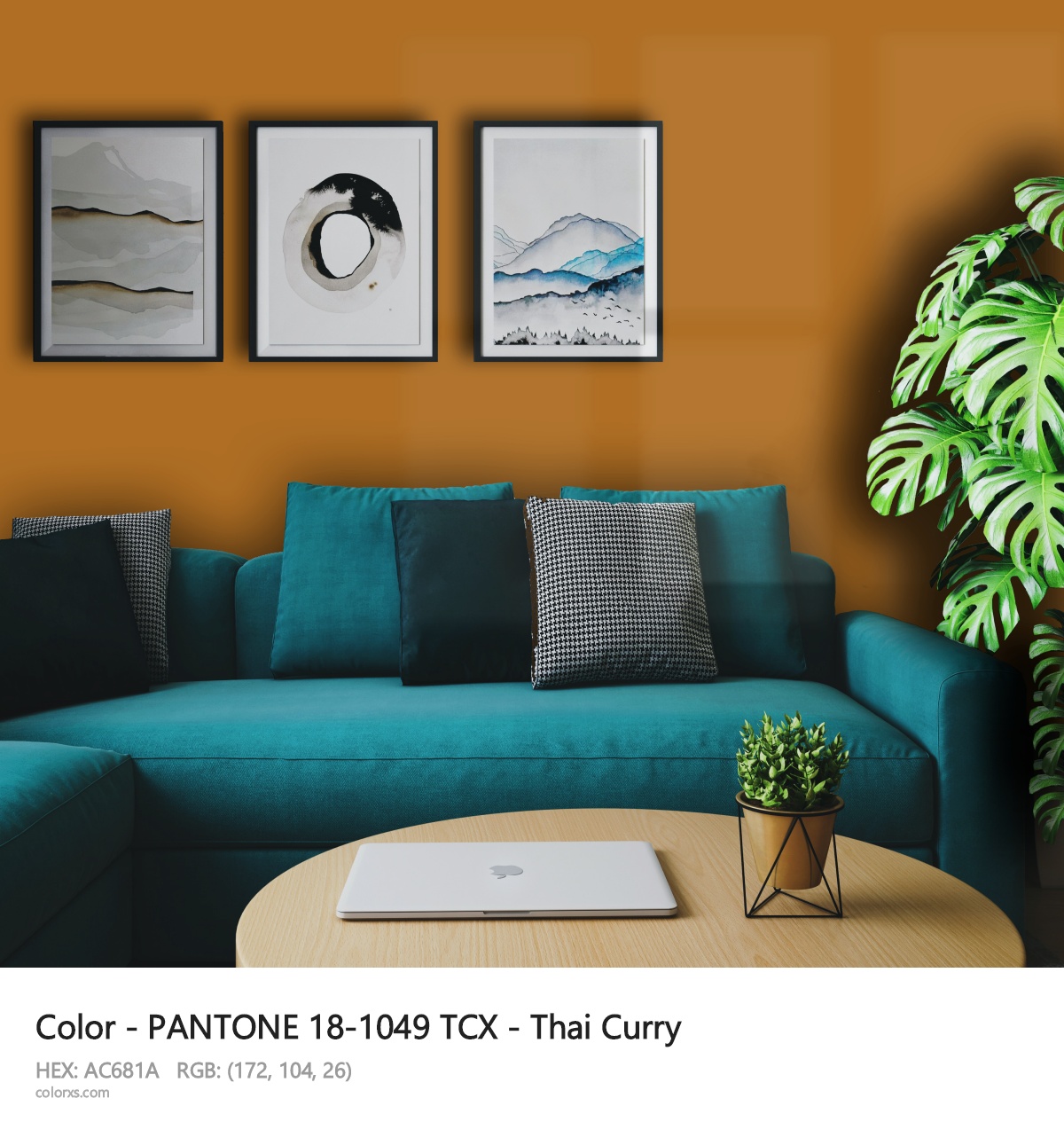 About PANTONE 18-1049 TCX - Thai Curry color - its meaning and example