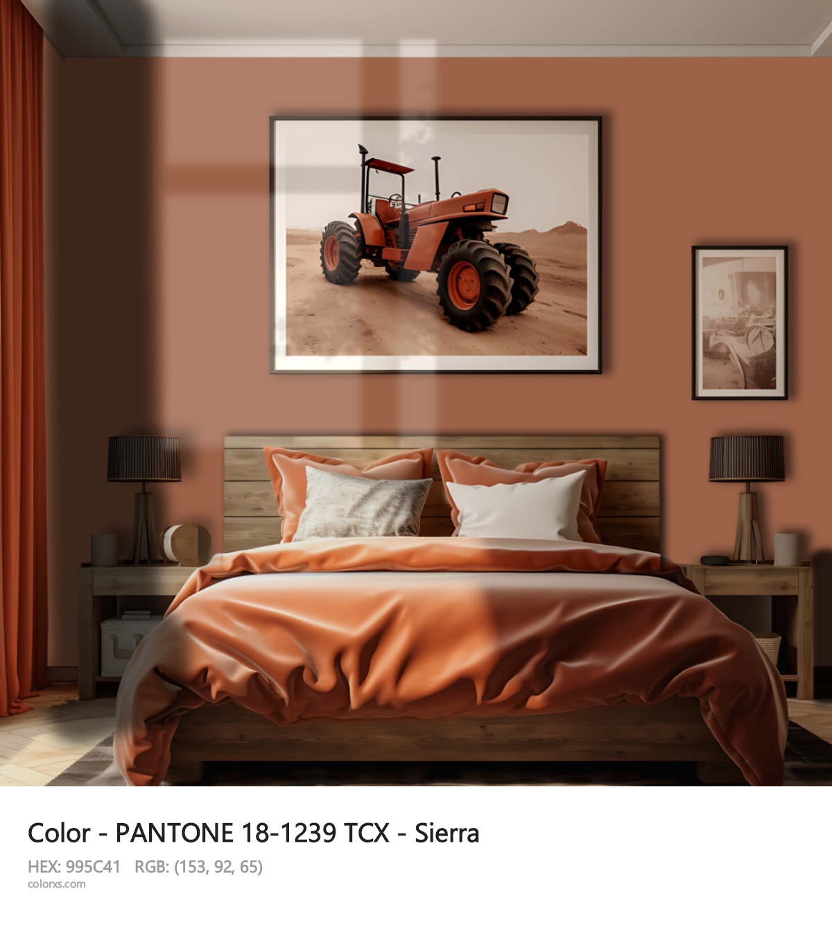 About PANTONE 18-1239 TCX - Sierra color - its meaning and example