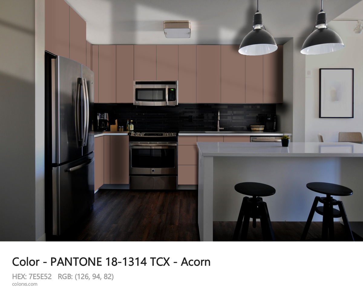 PANTONE 18-1314 TCX - Acorn CMS modular kitchen design