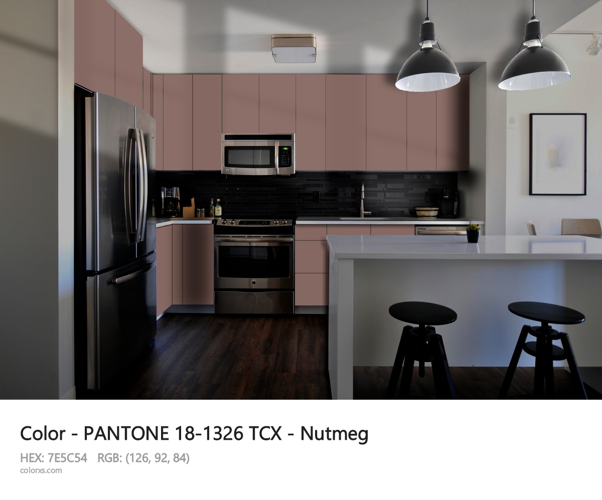 PANTONE 18-1326 TCX - Nutmeg CMS modular kitchen design
