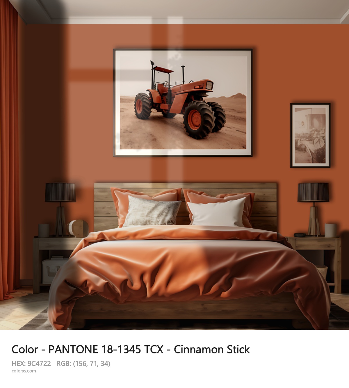 About PANTONE 18-1345 TCX - Cinnamon Stick color - its meaning and example