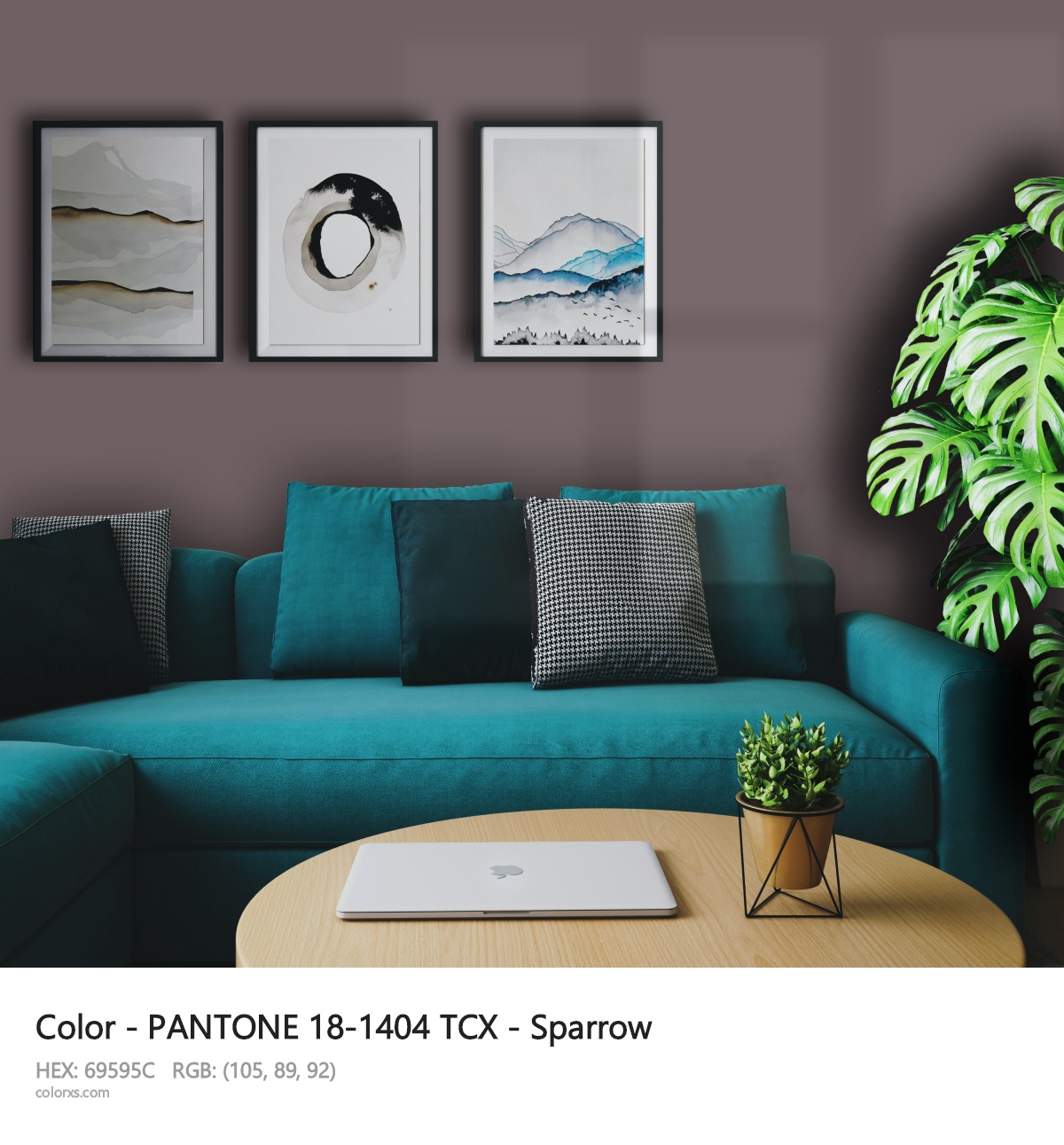 PANTONE 18-1404 TCX - Sparrow CMS cozy coffee corner interior