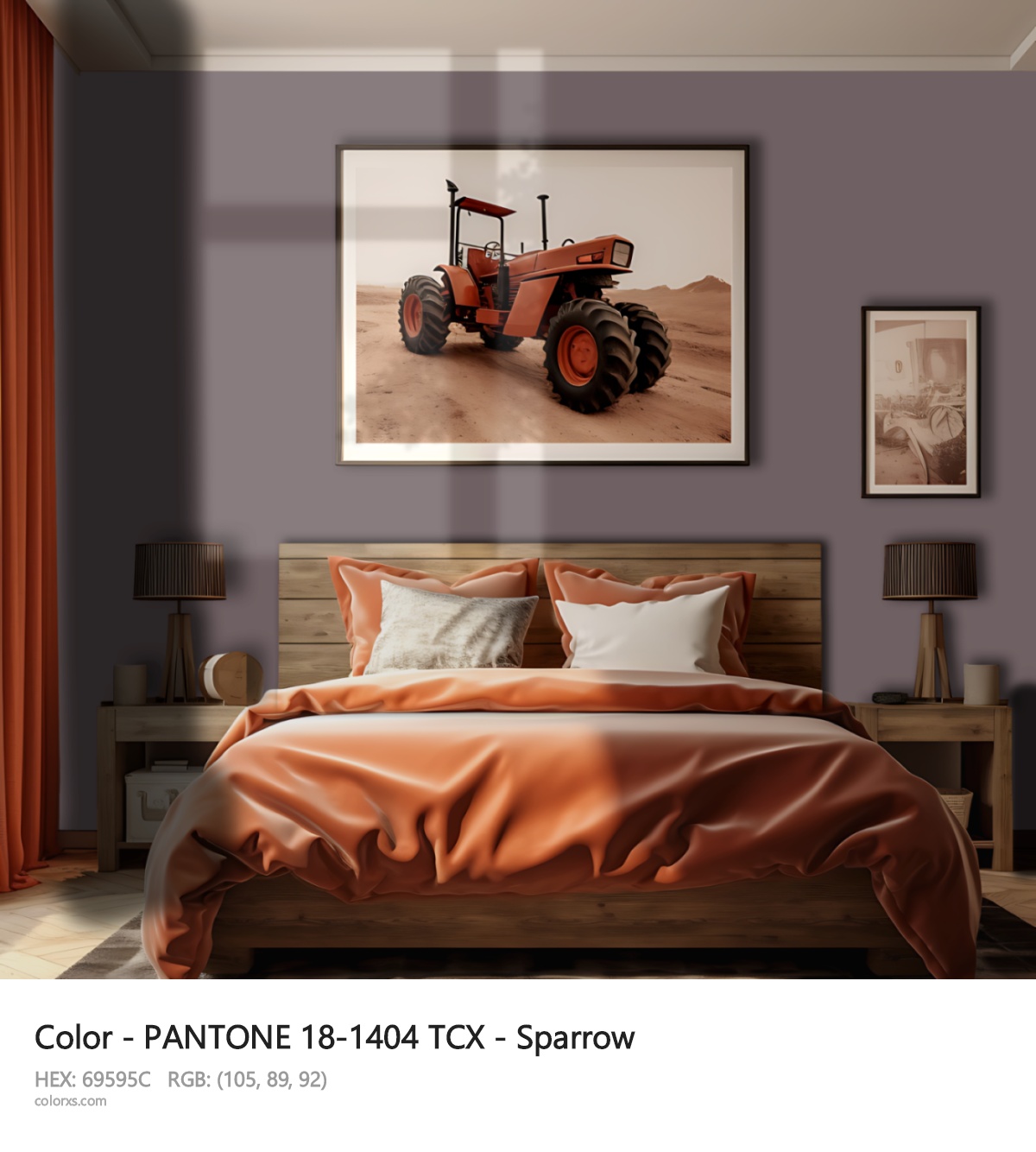 About PANTONE 18-1404 TCX - Sparrow color - its meaning and example