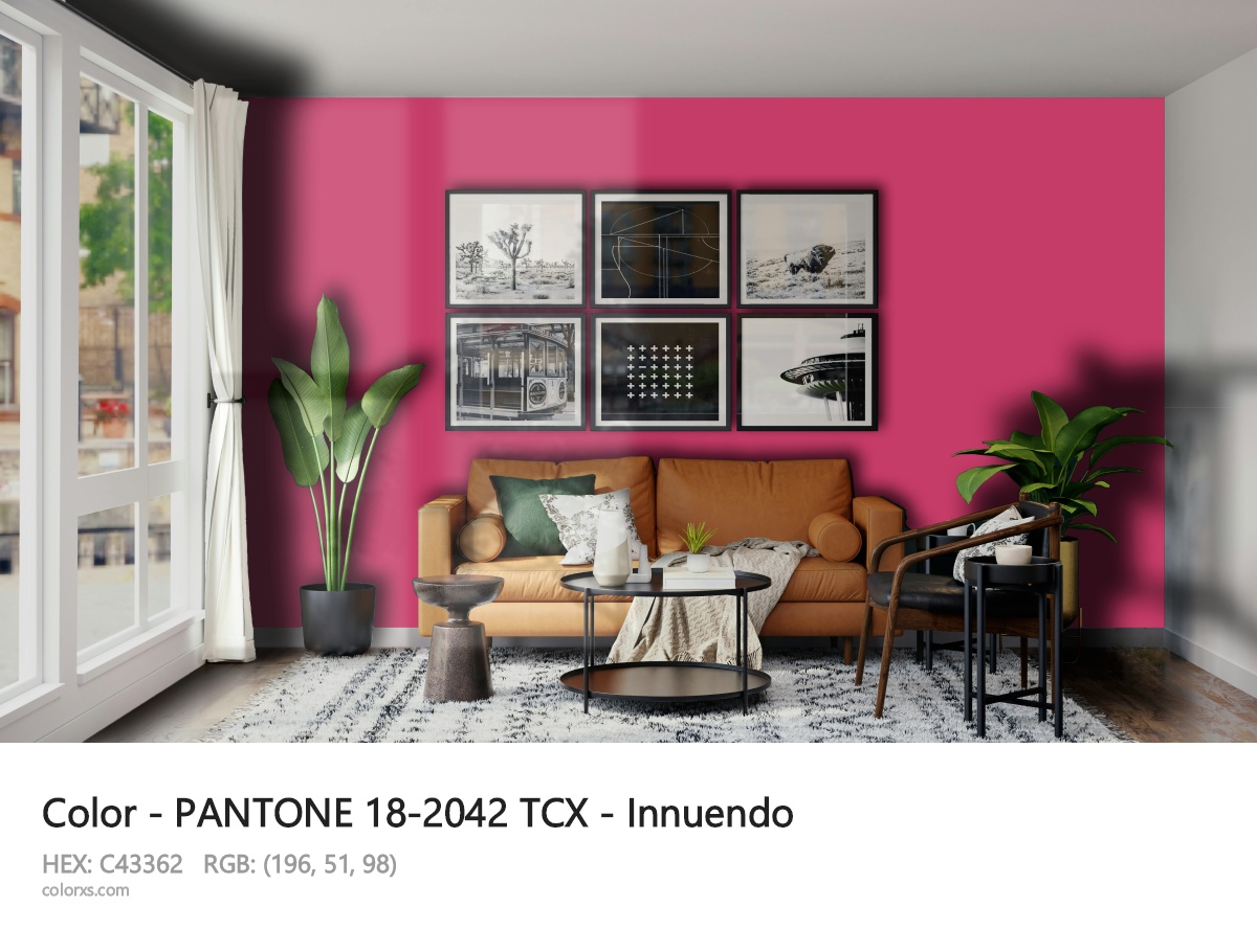 PANTONE 18-2042 TCX - Innuendo CMS modern minimalist living room interior