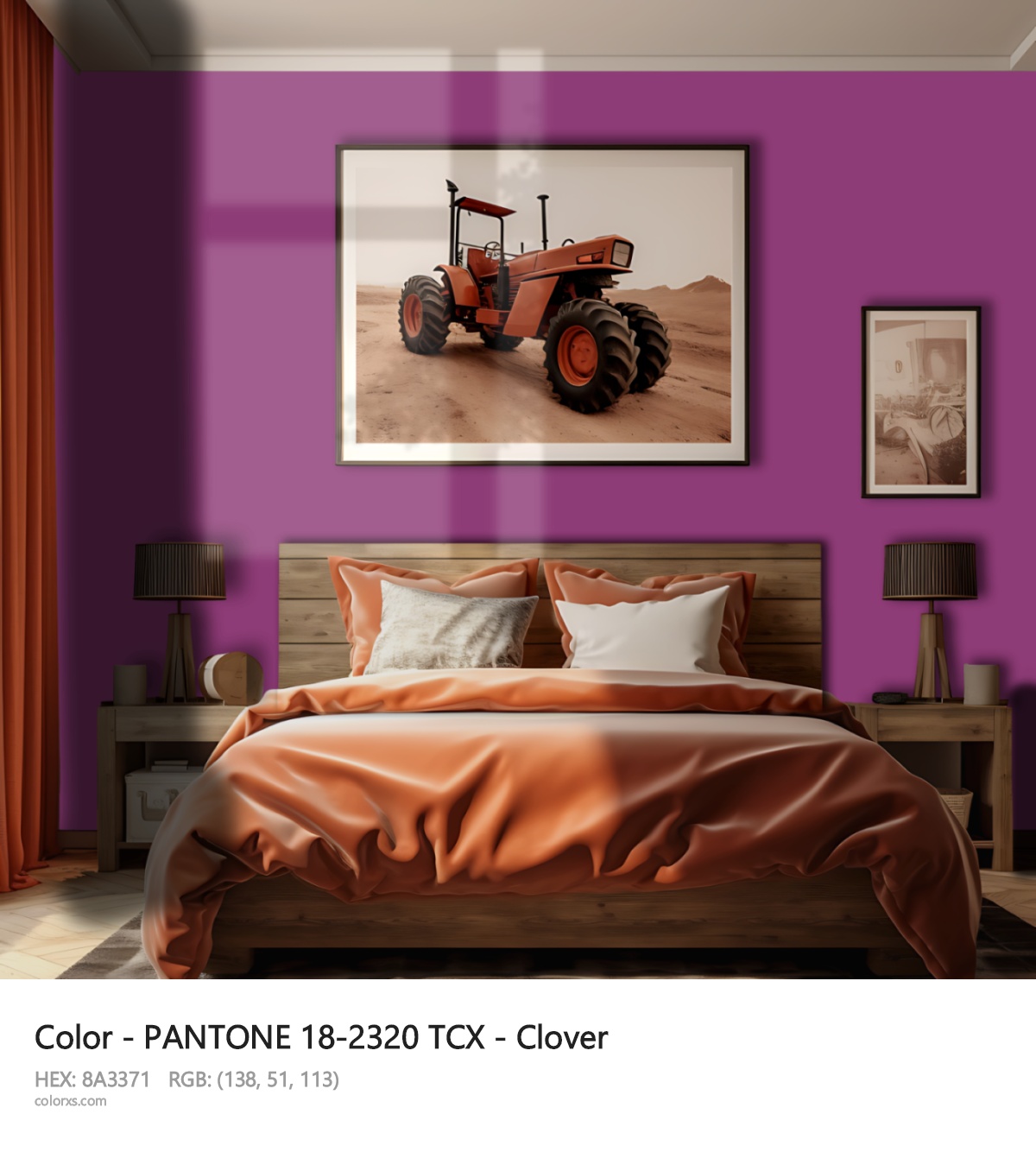 About PANTONE 18-2320 TCX - Clover color - its meaning and example