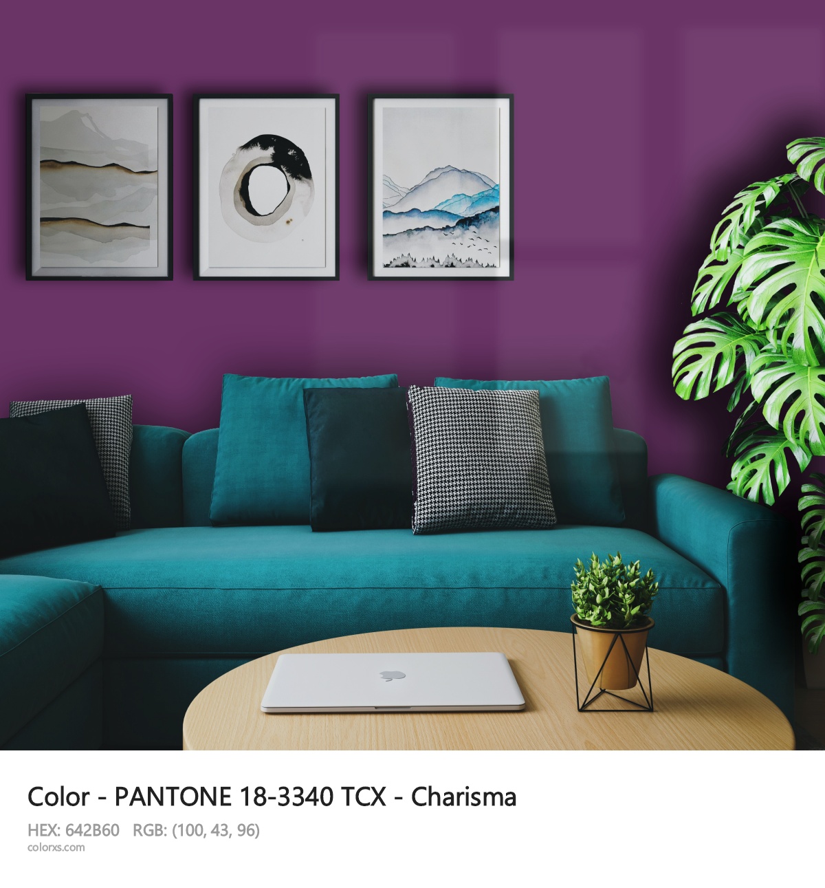 About PANTONE 18-3340 TCX - Charisma color - its meaning and example