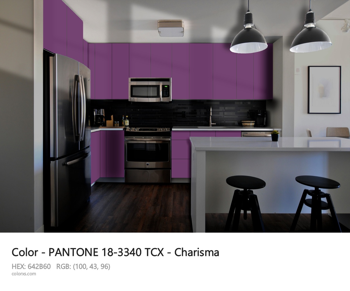 PANTONE 18-3340 TCX - Charisma CMS modular kitchen design