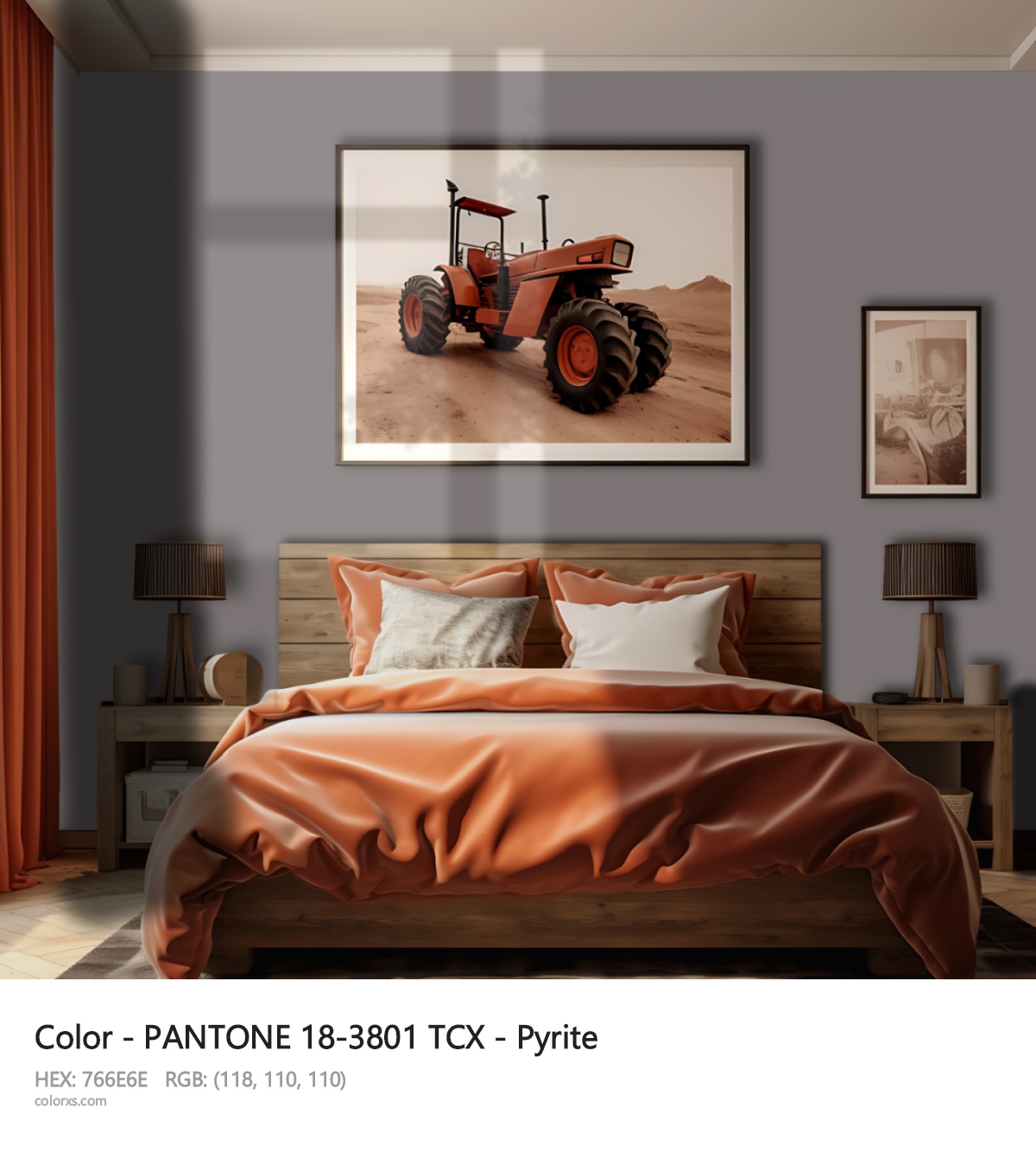 About PANTONE 18-3801 TCX - Pyrite color - its meaning and example